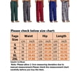 thumbnail image 2 of Pijama para hombre a cuadros, pantalones de dormir con cordón, suave y cómoda ropa de dormir con bolsillos, 2 of 2