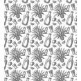 thumbnail image 3 of Agave Duvet Cover Set, Tropical Plant and Fruit Lime Salt Shot of Tequila Vintage Engraving Sketch, Decorative 3 Piece Bedding Set with 2 Pillow Shams, King Size, White Charcoal Grey, by Ambesonne, 3 of 3