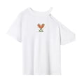 thumbnail image 1 of Camiseta para mujer, camisa de verano con cuello redondo para uso diario, mochilero, viaje, mujer SG, 1 of 7