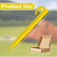 thumbnail image 3 of Sticker-20PCS yellow plastic ground nails-aircraft box packaging, 3 of 8