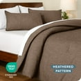 thumbnail image 4 of Bare Home Down Alternative Comforter Set - 3-Pieces - All Seasons - King, Heather Taupe, 4 of 6