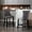 Gray, variant on American Style Velvet Barstools with Solid Rubberwood Legs for Home Use