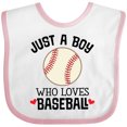 thumbnail image 3 of Inktastic Baseball Fan Quote Boys Sports Ball Boys Baby Bib, 3 of 4