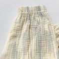 thumbnail image 5 of SGFCWSX Kids Pants Elastic Waist Elastic Cuffs Cotton Print Loose Fit Breathable Trousers for Boys Girls Yellow Size 3 Years, 5 of 5