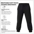 thumbnail image 6 of Yacht & Smith 3 Pack of Boys Jogger Bulk Sweatpants, Black Navy Gray, Comfy Lounge Joggers for Kids, 6 of 7