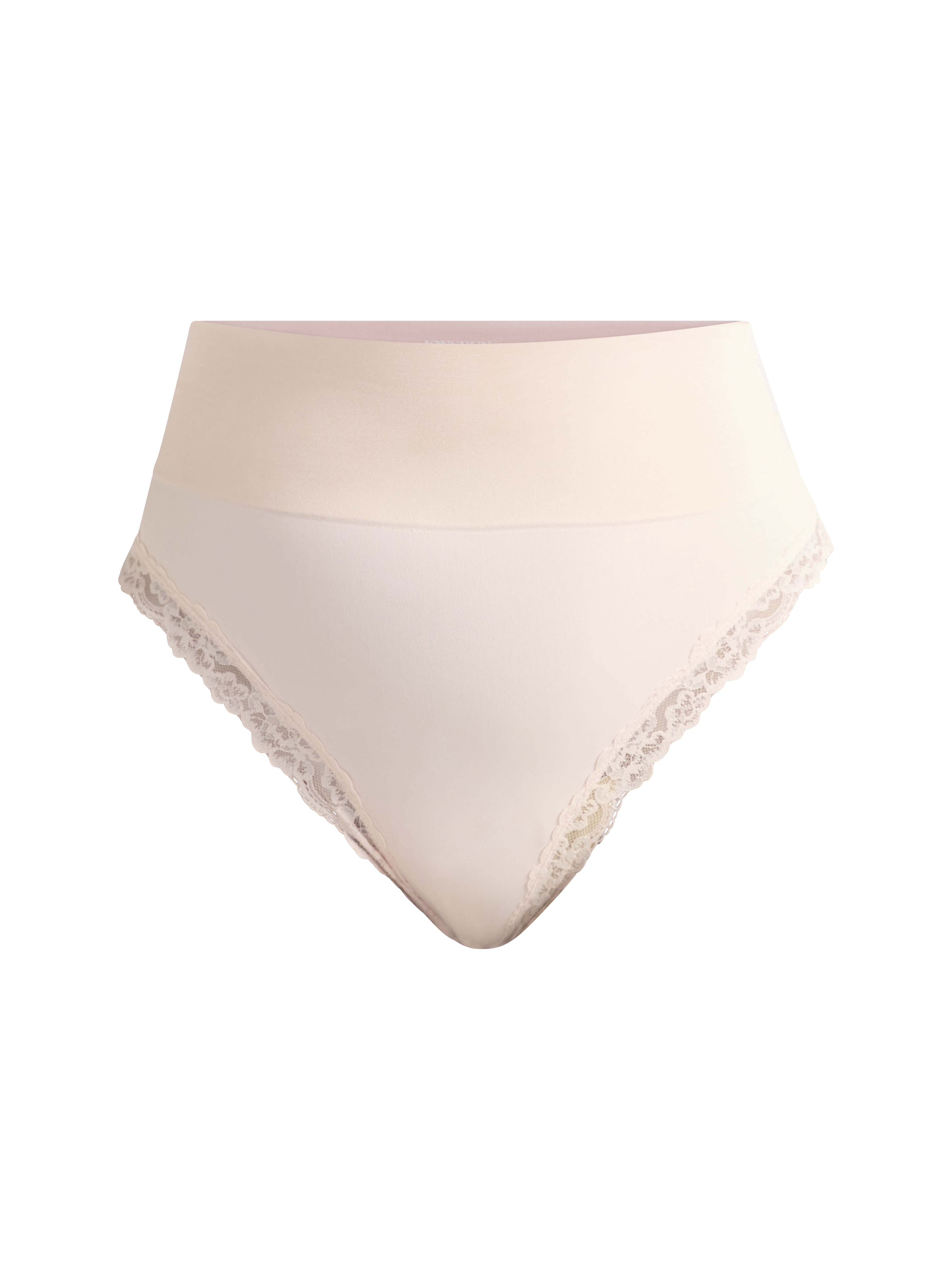 Joyspun Women's Shapewear Everyday Smoothing Thong with Lace, 2-Pack, Sizes S-XXXL