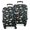 Dark Green Leafy, variant on Dark Green Dinosaurs Christmas Pattern Luggage Cover Fashion Suitcase Cover Baggage Covers Fit 25-28 Inch Luggage (Go Travel)