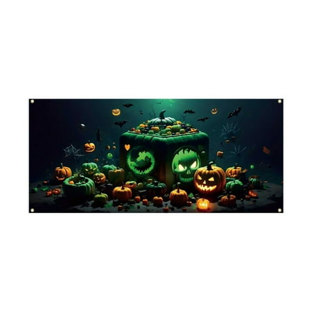 

Garage : Themed Banner With Haunting Graphics For Car Enthusiasts & Garage Makeovers Easy Setup Durable Fabric Coffee Table Runners 36 Inches