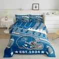 thumbnail image 2 of Manfei Rugby Theme Full Size Comforter Sets,Football City Bedding Comforter Set,Detroit Bedding Sets,Super Cozy Room Decor Reversible,3-Piece, 2 of 8