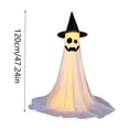 thumbnail image 5 of Clearance! Hotyverty Halloween Decorations Outdoor, 4FT Light up Ghost Ghosts Easy to Assemble Adjustable Height Spooky Halloween Party Decorations for Porch Yard Mantel Home, A, 5 of 7