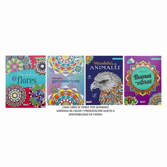 Libro Colorear Mandalas Animales Prichos 32 Páginas Varios Modelos 1 Pieza