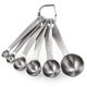thumbnail image 1 of Cucharas medidoras: Cucharas medidoras de acero inoxidable 18/8 U-Taste Juego de 6 Piezas: 1/8 cucharadita 1/4 cucharadita 1/2 cucharadita 1 cucharadita 1/2 cucharada y 1 cucharada Ingredientes secos, 1 of 5