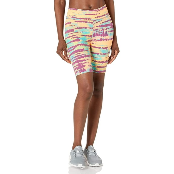 PUMA Womens Tie Dye Short Tights X-Small Byzantium