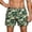 Camouflage, variant on Mens Shorts with Pockets and Elastic Waistband Printed Swim Trunks Shorts