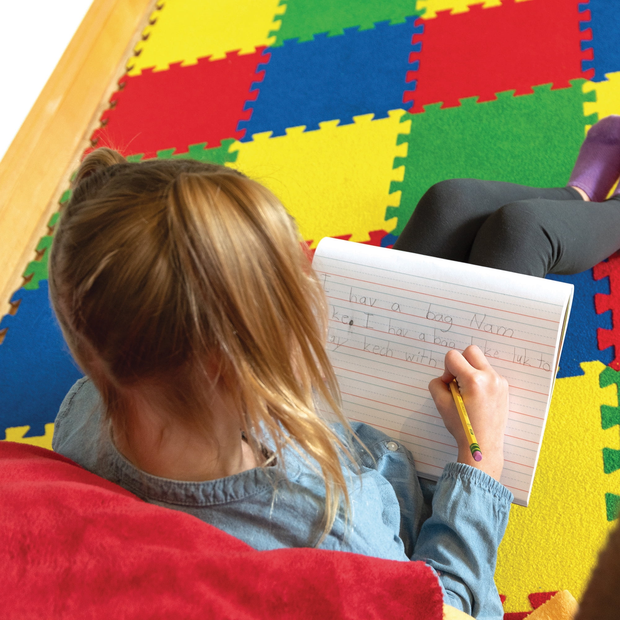 Pacon Multi-Sensory Raised Ruled Tablet, Tape Bound, 5/8" x 5/16" x 5/16" Ruled Long, 10-1/2" x 8", 40 Sheets, Pack of 3