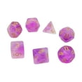 thumbnail image 2 of Juego de mesa de 7 dados multicaras, Trpg, DND, dados poliédricos para amantes, juego de dados, regalo, juego de guerra, ocio, entretenimiento, juego de dados, casino. Púrpura, 2 of 9