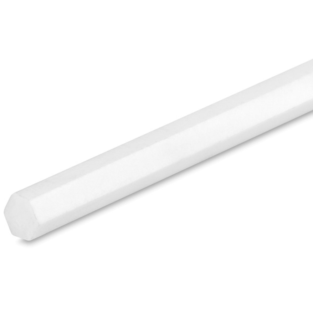 Plastruct Plastic Hexagon Rod Pkg of 10, 0.08'' W ï¿½ 10'' L