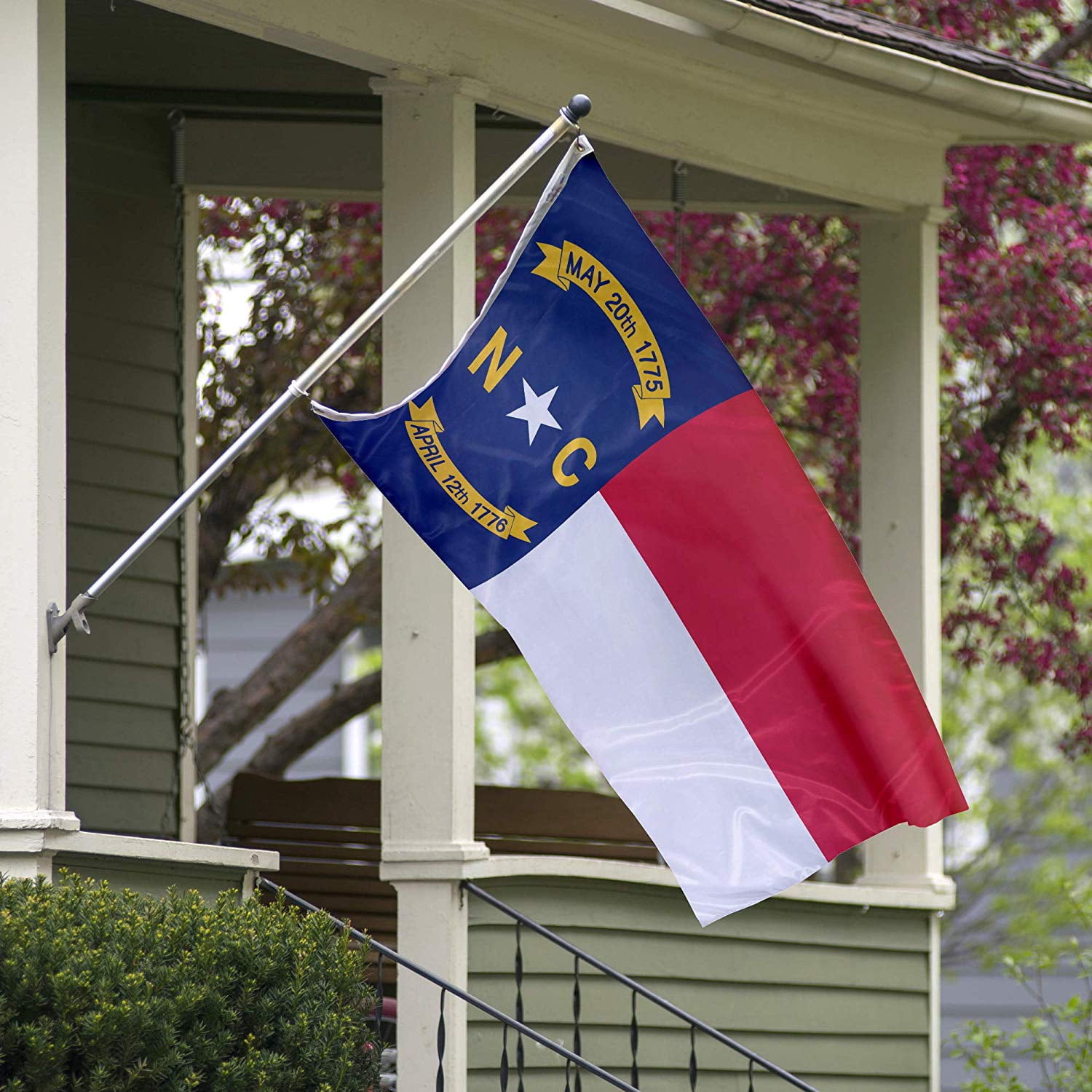 North Carolina State Flag - 3ft x 5ft Knitted Polyester, State Flag Collection, Made in The USA