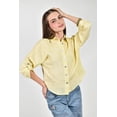 thumbnail image 4 of Camisa de lino Roman Fashion /Juvenil, 5123 (Amarillo) amarillo M, 4 of 6