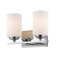 thumbnail image 2 of 2 Light Bath Vanity In Fusion Style 11.38 Inches Wide By 8.5 Inches High Z-Lite 435-2V-Ch, 2 of 2