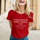 thumbnail image 2 of Camiseta con estampado sarcástico para mujer - Camiseta informal de manga corta con frases divertidas, 2 of 5