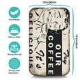 thumbnail image 5 of Coffee Mat, Coffee Vintage Chef Kitchen Pattern Coffee Bar Mat for Coffee Station Accessories and Organizer, Absorbent Dish Drying for Kitchen Counter, Coffee Bar Decor Coffee Machine Mat 19.5x12in, 5 of 7