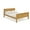 Cinnamon, variant on Alaterre Furniture Harmony Twin Bed, Sturdy Build for Youth Bedroom, Brazilian Pine, Headboard, Footboard, Side Rails, Slats, Dove Gray