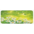 thumbnail image 1 of Daffodil Kitchen Mat, Daffodils Under Vibrant Tree Branch Leaves Spring Petals Seasonal Foliage Theme, Plush Decorative Kitchen Mat with Non Slip Backing, 47" X 19", Green Yellow, by Ambesonne, 1 of 1