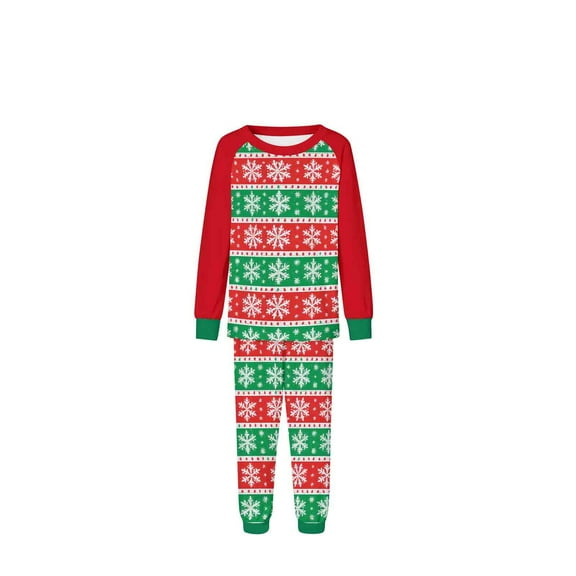 Zwiiyzr Family Christmas Pajamas Matching Sets for Kids Boys Girls Christmas Fashion Cute Lattice Print Long Sleeved Jumpsuit Family Parent-Child Wear Kid Multicolor-Kids