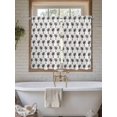 thumbnail image 4 of Palm Tree Bathroom Window Curtain, Farmhouse Summer Botanical Green Tropical Plants Light Filtering Coffee Kitchen Curtains, Bedroom Living Room Curtains 2 Panel 84"x54", 4 of 6