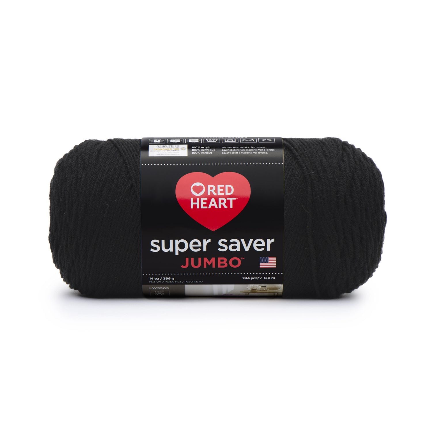Red Heart® Super Saver® Jumbo Yarn, Acrylic #4 Medium, 14oz/396g, 744 Yards, Durable yarn