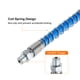 thumbnail image 3 of Kit de manguera de pistola de engrase Uxcell 23.8" 10000 PSI Resorte Flex Alta Presión con Acoplador de Pistola de Engrase 1/8 NPT Roscas Azul, 3 of 6