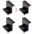 thumbnail image 1 of 4Pcs PV Solar Panel Mount Accessories PV End Clamp Aluminum Alloy Black, 1 of 5