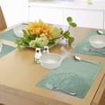 thumbnail image 3 of Ambesonne Mint Place Mats Set of 4, Mixed Leaves Botanical, Standard Size, Teal Turquoise, 3 of 5