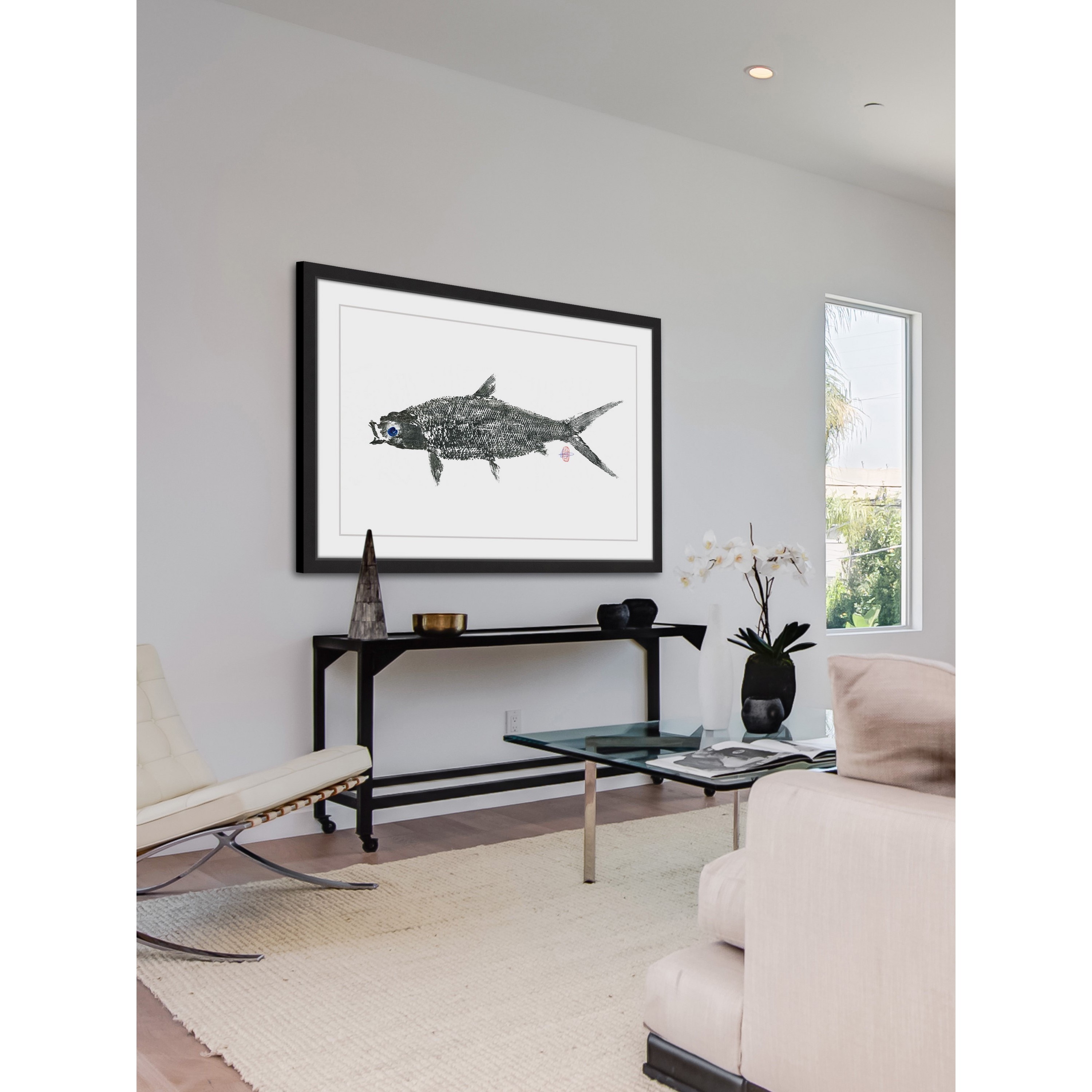 Marmont Hill 'Milk Fish' Framed Painting Print