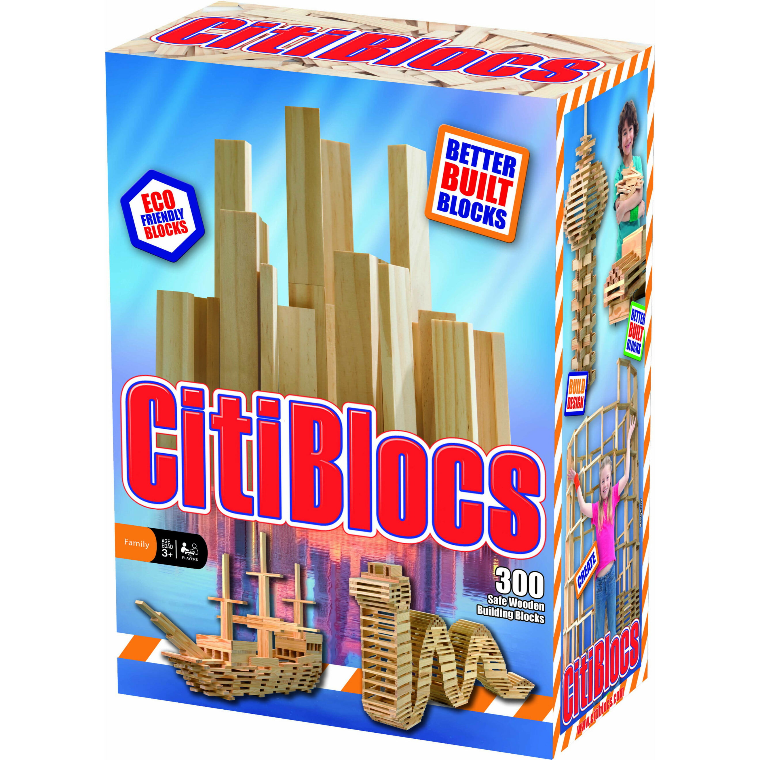 for sale online CitiBlocs Natural Wooden Building Block Set 100 Piece