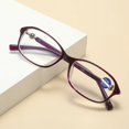 thumbnail image 3 of 2 Packs Womens Oval Frame Reading Glasses Lightweight Classic Style Readers +4.00, 3 of 7
