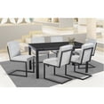 thumbnail image 1 of Comedor Oman MOBILKRAFT 6 Sillas Tubular Cubierta Marmoleada Color Gris, 1 of 5