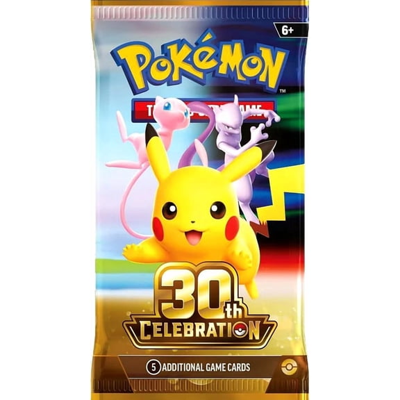 Pokemon 30th Anniversary Celebration Booster Pack (5 Cards)