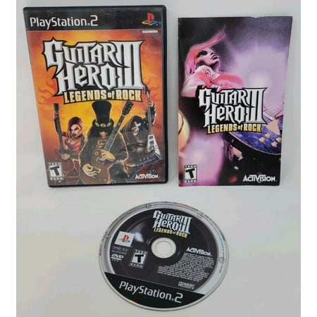 Guitar Hero III: Legends of Rock Black Label Complete in Box PS2 Playstation 2