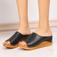 thumbnail image 5 of Zapatillas con cuña para mujer, zapatillas para exteriores para mujer, cadena de perlas, suela blanda Wmkox8yii ytu11060, 5 of 7
