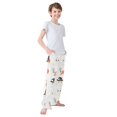 thumbnail image 3 of FORMRS Boys Pajama Pants with Pockets Size 13-14Y Kids Lounge Sleep Bottoms, Orange Magical Halloween, 3 of 8