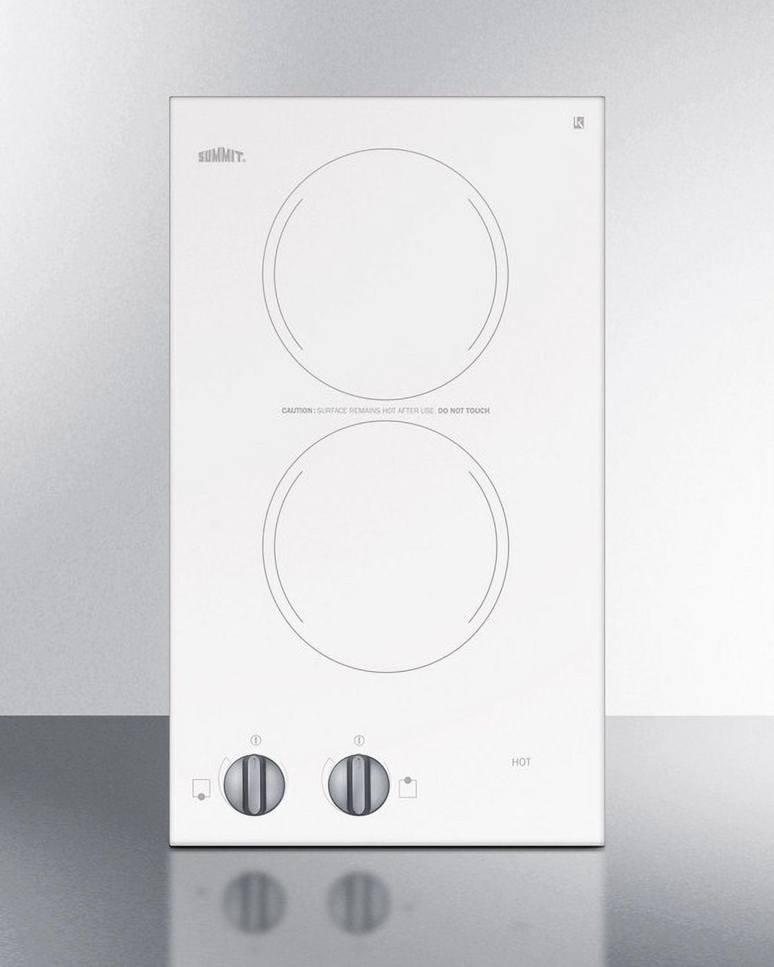 Summit CR2220WH 230V 1200 Watt Dual Electric Cooktop