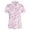 Z1Pink, variant on Womens Short Sleeve Shirts Casual Golf Tops Button Front Athletic Activewear Frog Print Polo Collared All Over Print Tops