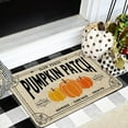 thumbnail image 2 of Fall Front Door Mat Decor, Fall Outdoor Welcome Mat, Autumn Farmhouse Pumpkin Patch Doormat Country Outdoor Rug Indoor, 17" x 30", 2 of 6