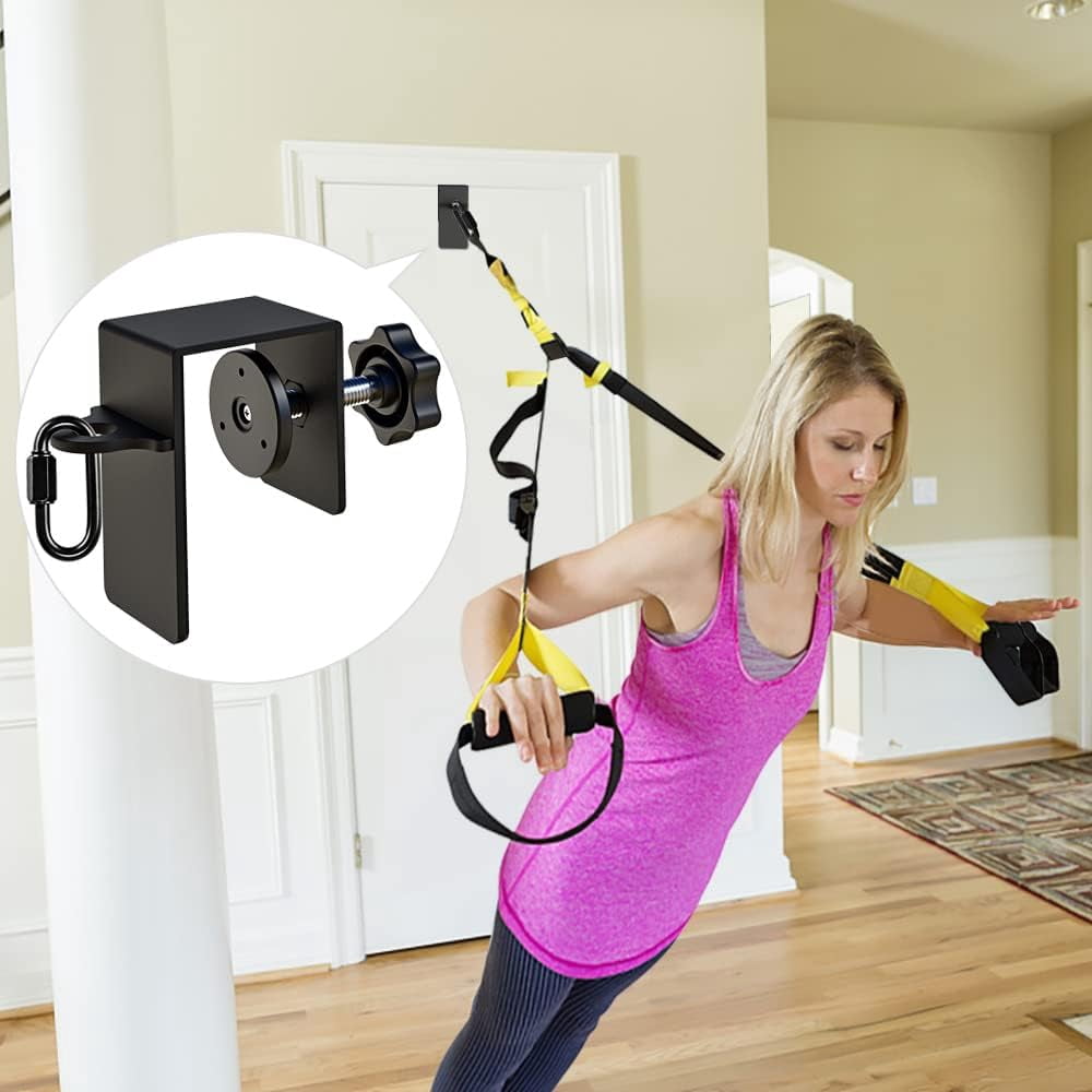 JJEAN-Door Anchor for Resistance Bands Home Gym Workout Door Mount Attachment for Body Weight Straps, Strength Training, Physical Therapy Exercise