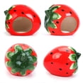 thumbnail image 3 of Hamster Cave Cartoon Cute Strawberry Ceramic Hamster House Small Animal Nest, 3 of 10