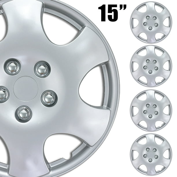 (4Pack) BDK Premium Hubcaps 15" Wheel Rim Cover Hub Caps OEM Style