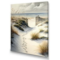 Designart Path To The Ocean V Canvas Wall Art