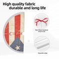 thumbnail image 5 of Christmas Tree Skirt Puerto Puertorico Flag Xmas Tree Skirt with Tassels Christmas Holiday Decoration 30", 5 of 6